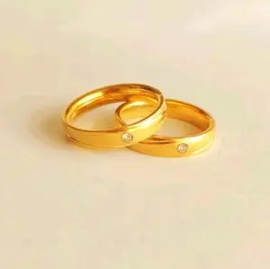 CINCIN KOIN LOGAM ANTI KARAT PERHIASAN PRIA DAN WANITA TERBARU ELEGAN