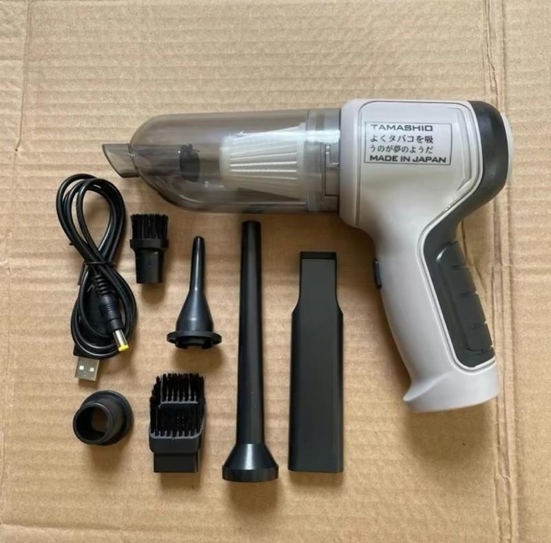 Máy Hút Bụi Cầm Tay Mini Không Dây 6 Đầu Hút Của TAMASHIO  , Máy Hút Bụi Ô Tô Bản Cao Cấp