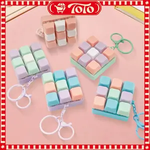 Gantungan Kunci Keycaps Mechanical Keyboard Switch Fidget Cube RGB Mainan Anti Stress Untuk Penghilang Stress Dan Aktivitas Fidget Unik