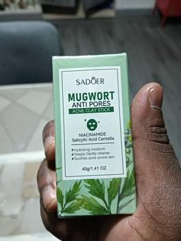 Product Review of Mugwort6.6 CountdownAcne Clay Mask Stick Green Mask Stick DeepCleansing Equipped Salicylic Acid Balance OilSkincare 40G Free Shipping】 SAS from M**y 3