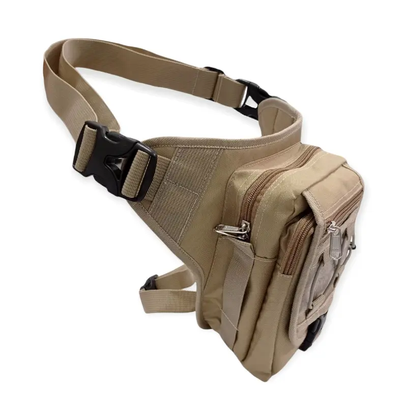 Tas Paha Tactical Slingbag Selempang Tas Pinggang Hitam cowok pria multifungsi Waistbag casual 1