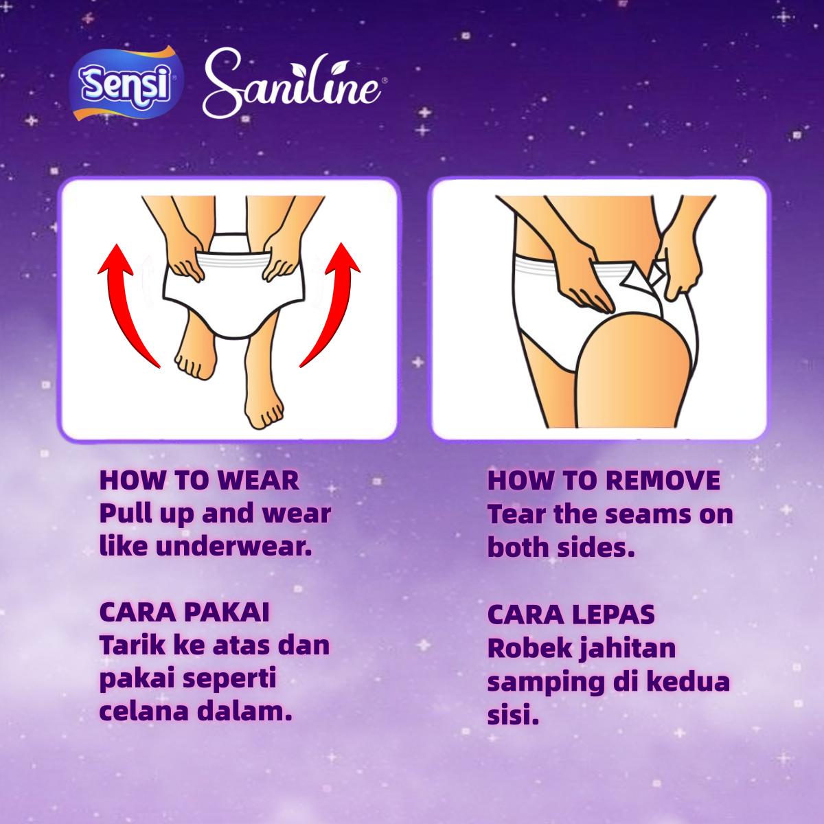 SANILINE KoverFit Celana Menstruasi Wanita Pembalut Celana – Anti Bocor 360°, Daya Serap 5x, Nyaman untuk Tidur Malam & Pemakaian Harian – Size M/L – Isi 10 PCS SANILINE KoverFit Celana Menstruasi Wanita Pembalut Celana – Anti Bocor 360°, Daya Serap 5x, Nyaman untuk Tidur Malam & Pemakaian Harian – Size M/L – Isi 10 PCS