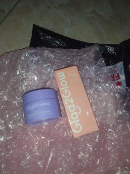 Product Review of [BPOM] Glad2Glow 2pcs bundle Skincare 2in1 Paket - Moisturizer+Serum Glowing Anti-acne Dark spot Barrier Bright Blueberry Ceramide Centella Berjerawat Memudarkan Mencerahkan Pencerah Wajah Arbutin Acid Extract Niacinamide Cooling Pelembab Melembutkan from ** ** 1