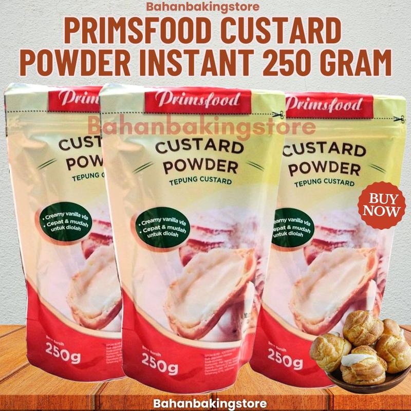 PRIMSFOOD CUSTARD POWDER INSTANT 250 GRAM | BAHAN TEPUNG CUSTARD - Shop ...