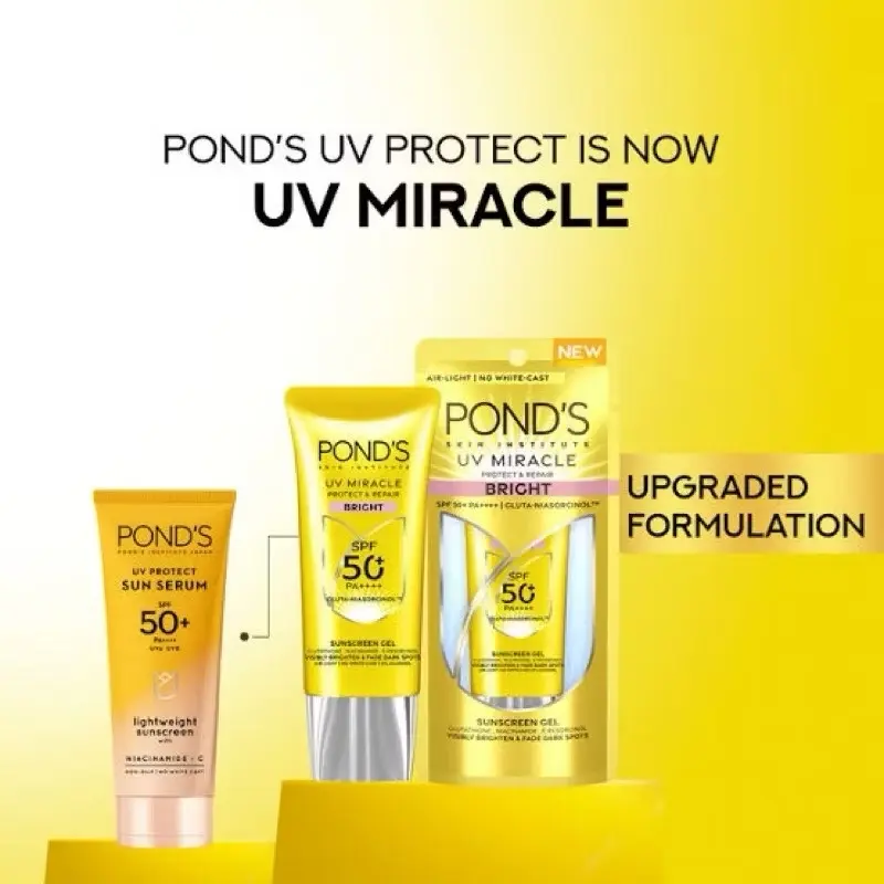 PONDS UV MIRACLE BRIGHT SUNSCREEN SPF 50+ PA+++ 25gr