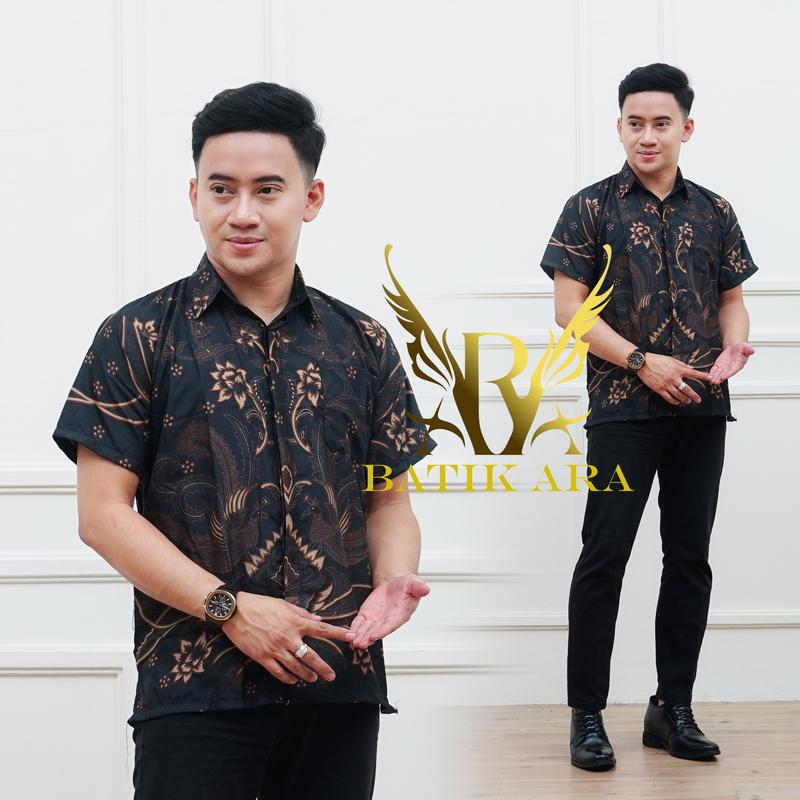 Product Introduction of kemeja batik lengan pendek pria dewasa poliester 5