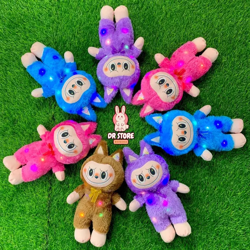 Boneka Labubu LED Viral 35cm - Boneka Berbulu Halus dengan Lampu LED - Hadiah Toys 2