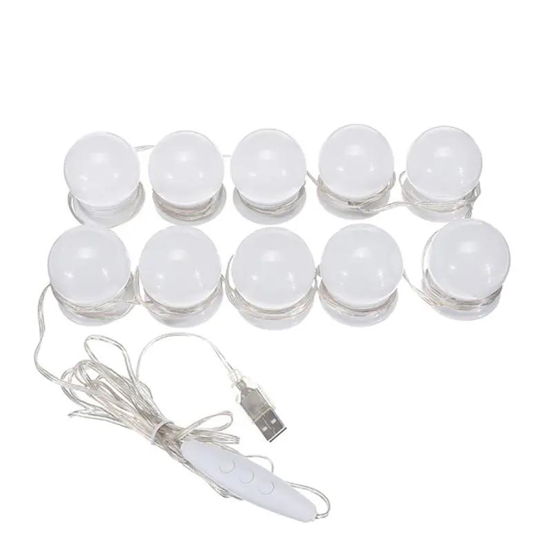 phong cách hollywood LED bóng đèn mạo danh trang điểm bàn thay đồ USB bộ đèn gương
