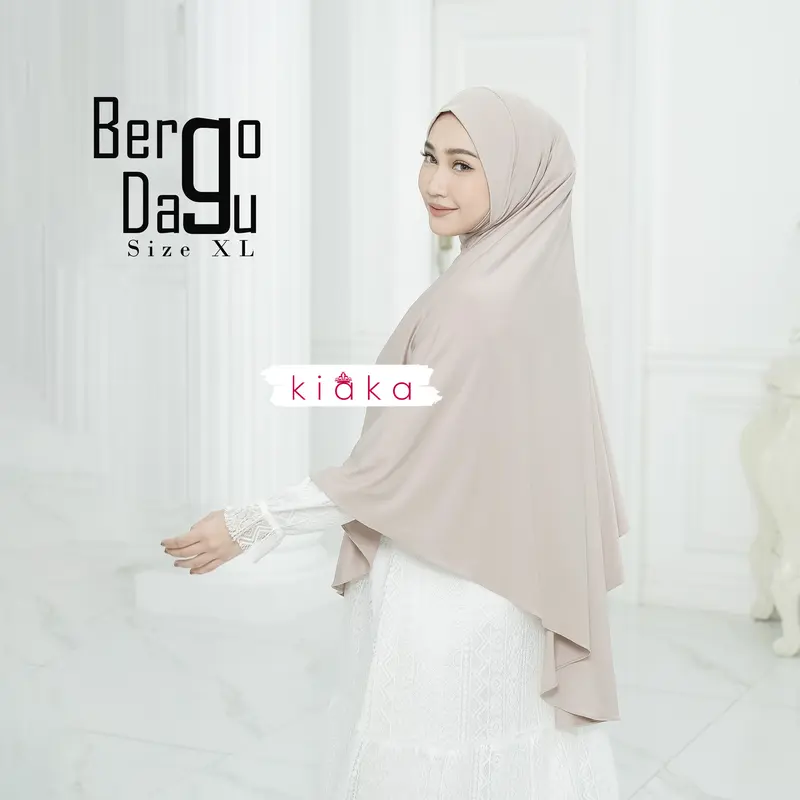 Kiaka - Hijab Dagu Malay XL Antem Kerudung Instan Bergo Inara 4