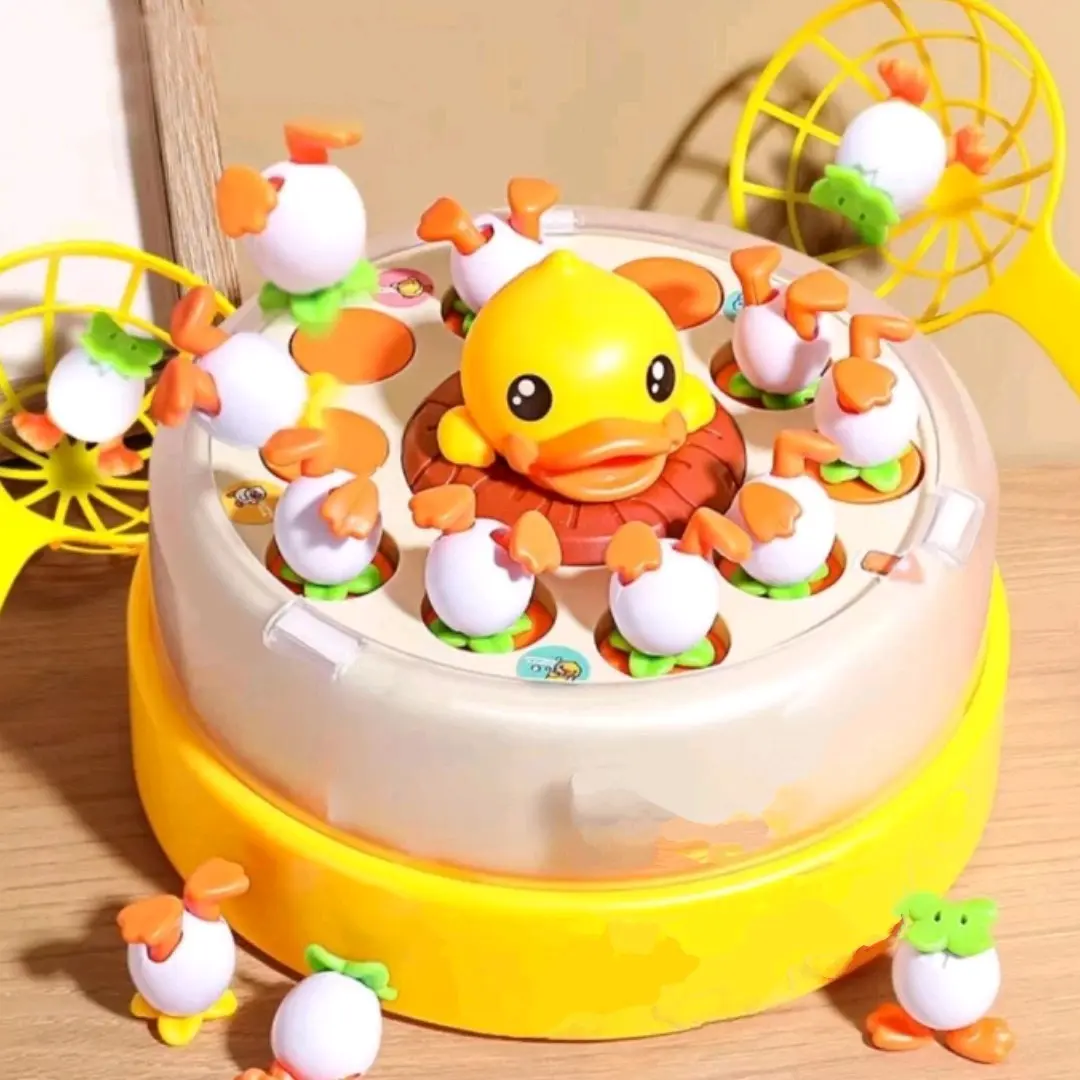 Mainan Anak Bebek Lompat Bounce Duck Mainan Edukatif Interaktif Lucu Bebek Tangkap Permainan