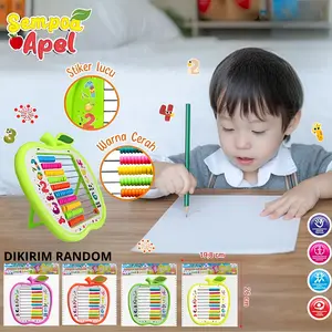 Mainan Anak Alat Belajar Menghitung Sempoa / Sempoa Karakter / Mainan Berhitung Anak Matematika