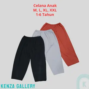 Celana Panjang Anak Kaos | Bahan Katun | Ukuran M,L,XL,XXL Usia 1-6 Tahun | Kenza Gallery.