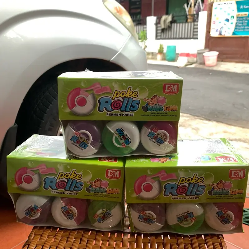 Poke Rolls Permen karet isi30pcs/box 0