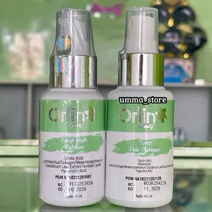 (COD ORIGINAL) PAKET HEMAT FACIAL WASH & TONER ORLIN BEAUTY