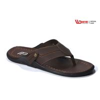 Gambar WIBI S04-01 Sandal Kulit Jepit Pria Dewasa Cokelat tua Size 39 - 43 - Cokelat tua, 39 dari WIBI Storee_NEW Kab. Mojokerto 1 Tokopedia