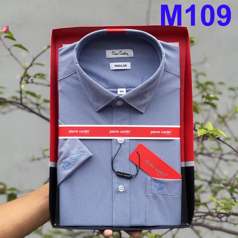 Áo Sơ Mi Pierre Cardin Áo Sơ Mi Nam Công Sở Ngắn Tay Vạt Ngang Kẻ Caro Nhiều Mẫu Xuất Dư Hàn 2025