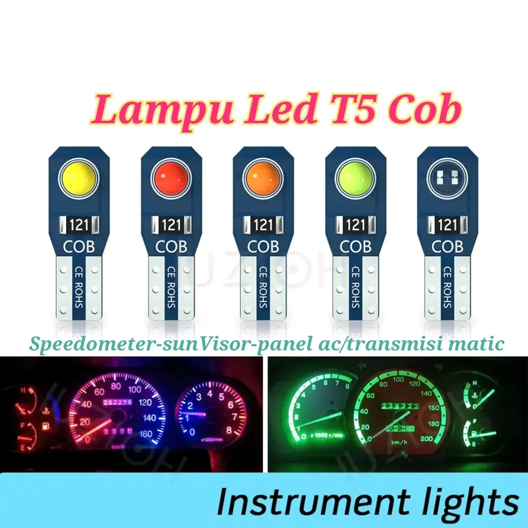 Lampu Led T5 speedometer sunvisor dashboard ac Car