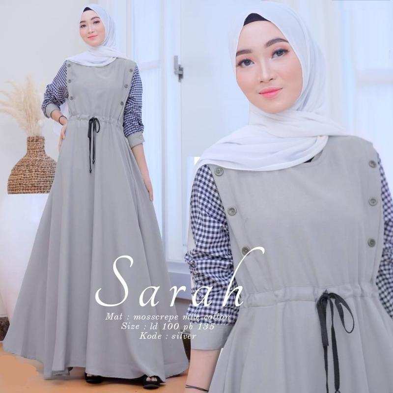 Baju Gamis Wanita Muslim Terbaru SARAH Dress cantik Murah kekinian NS 49 3