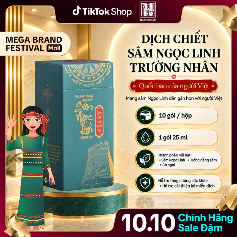 Dịch Chiết Sâm Ngọc Linh Trường Nhân, Hỗ Trợ Sức Khoẻ, Sâm Dành Cho Nam, Người Trẻ, Người Lớn Tuổi, Sâm Tươi, Quà Biếu Tặng