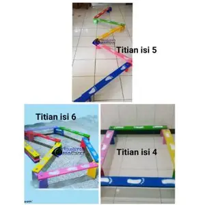 [TERLARIS] Papan titian / Balance Beam / Papan Keseimbangan isi 3 , 4, 5 dan 6 Mainan Edukasi Anak