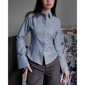 BEFA - kemeja slim fit Julia atasan wanita tali belakang BEFA - kemeja slim fit Julia atasan wanita tali belakang