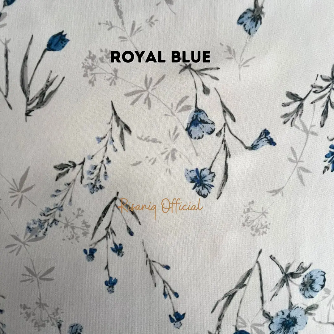 Royal Blue Nadine Motif