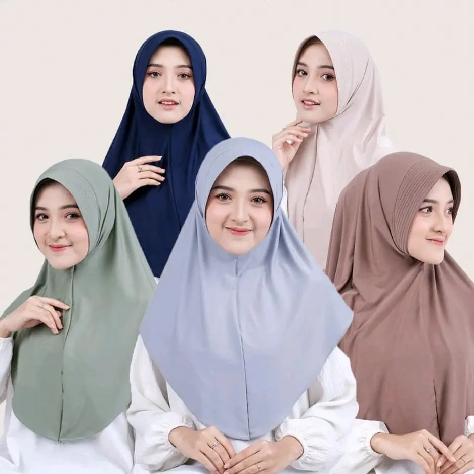 Hijab Instan Model Gheisa,Kerudung Bergo Jersey Premium
