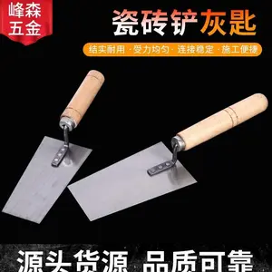 Sendok semen Cetok Raskam gagang kayu Galur Kotak