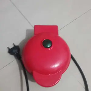 Waffle Mini Mesin Pembuat - Cetakan Pancake Anti Lengket Electric Maker.