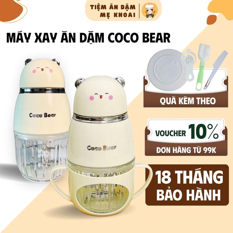 Máy Xay Ăn Dặm Coco Bear 8 Lưỡi, Cối Thủy Tinh 300ml, Xay Thịt, Cháo, Sinh Tố, Rau Củ Đa Năng