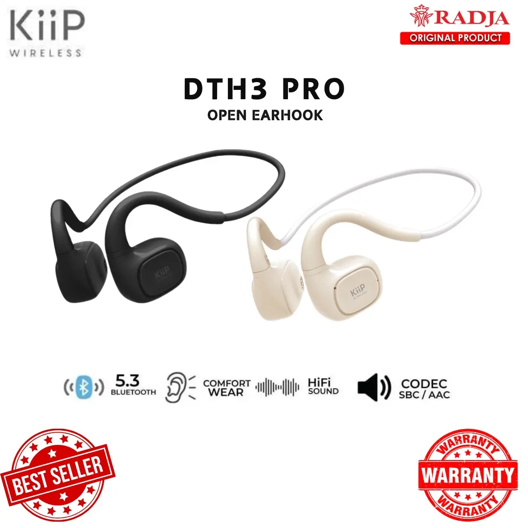 KiiP Wireless DTH3 Pro Ows Open Ear Wireless Earphone Tws Bluetooth Earhook