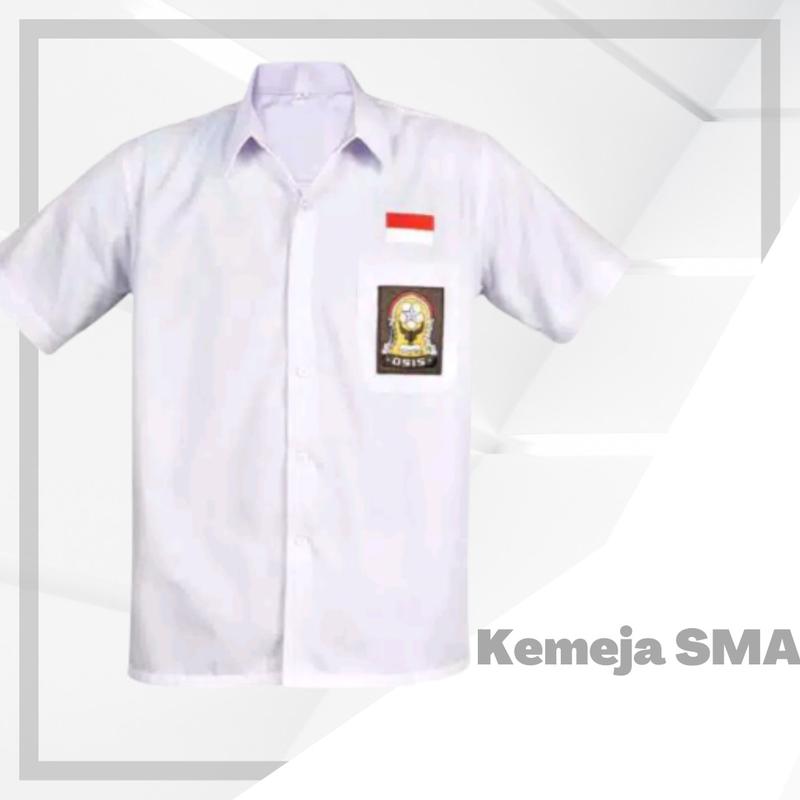 Baju Putih Lengan Pendek SD SMP SMA 3
