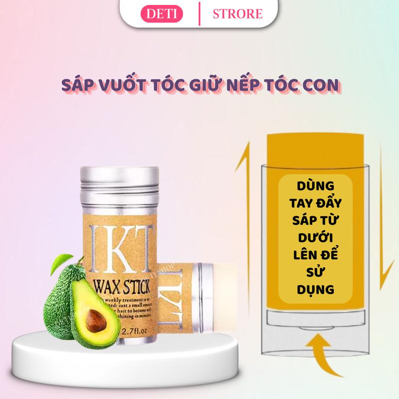 Sáp Vuốt Tóc Nữ Keo Vuốt Tóc Con Gel Tạo Kiểu Tóc Cho Trẻ Em Mềm Và Giữ Ẩm IKT 75g DETI SHOP