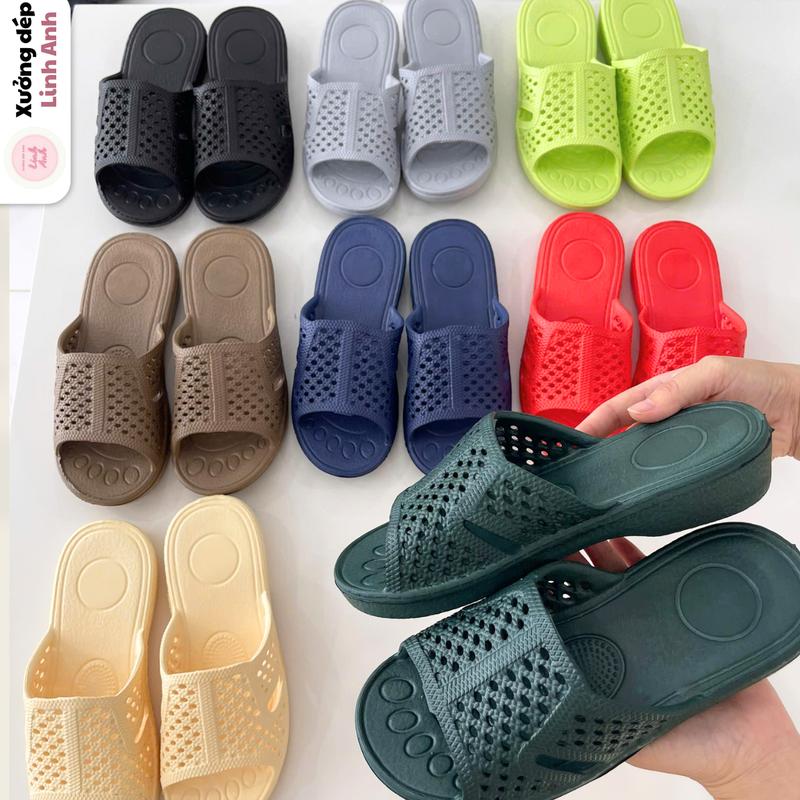 LA046 - Dép tổ ong nam nữ nhiều màu chất liệu EVA êm nhẹ bền chống trơn trượt chống nước phù hợp cho mọi lứa tuổi đi trong nhà đi học đi làm