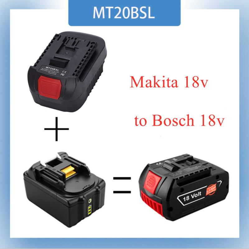 Product Introduction of MT20BSL Li-Ion Battery Converter Adapter for Makita 18V BL1830 BL1860 BL1850 BL1840 BL1820 Used To for Bosch 18V Tool 10