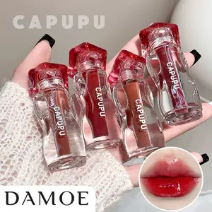 CAPUPU Crystal Clear Lip Glaze Mirror Water Light Moisturizing Long Lasting