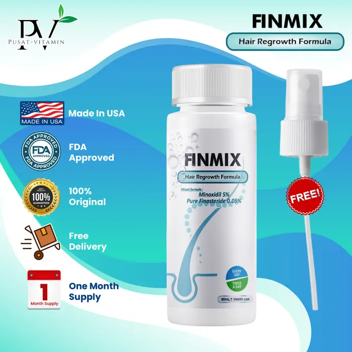 E➸G3 FINMIX MINOXIDIL SERUM RAMBUT ORIGINAL V✔2B