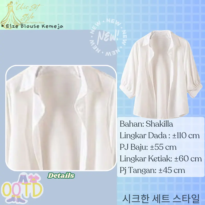 Outfit Wanita Kekinian 3in1 One Set Korean Style (Blouse Kemeja Tangtop Celana Cutbray) CS037 Setelan Cewek Baju Kondangan Atasan Katun Kerja Bawahan Gombrong Panjang Hitam Casual Remaja Dewasa 2