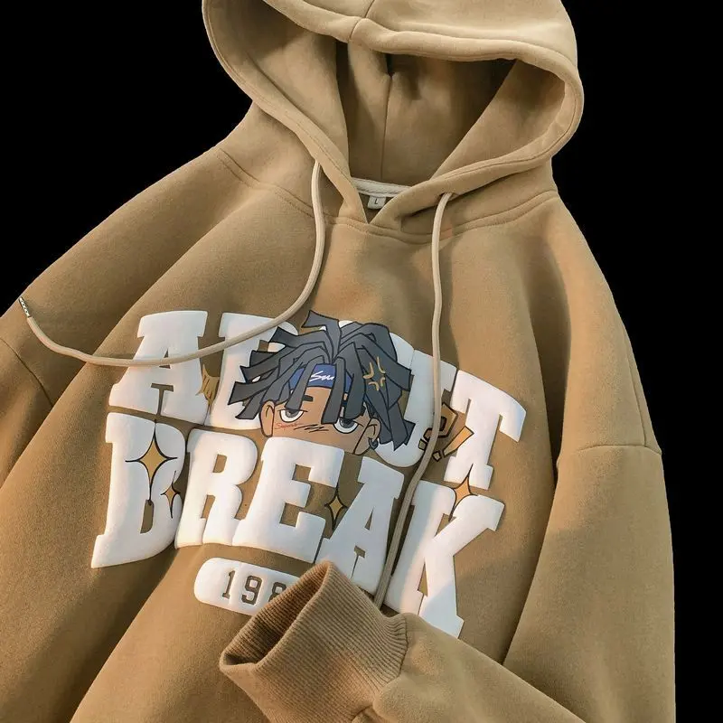S-6XL Hoodie Pria Wanita Bigsize Sweater Oversize  Korean Style Jumbo Harajuku Style Unisex Zipper Fleece Distro Tebal Crewneck jaket murah bomber vintage Logo Panjang Topi Keren Lembut Nyaman motor sporty premium 6