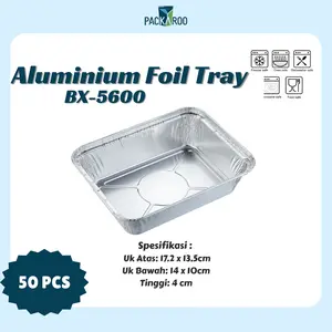 Aluminium Foil Cup BX-5600 50PCS Mashed Potato, Lasagna, Spagethi, Dimsum, Tiramisu