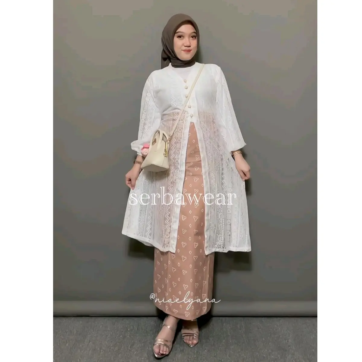 Daneen Outer Tunik Brocade Lace Outer Atasan Wanita  ADA JUMBO LD 120| Outer Kondangan |Outer Wisuda| Outer Brukat | Tunik |Outer Jumbo|