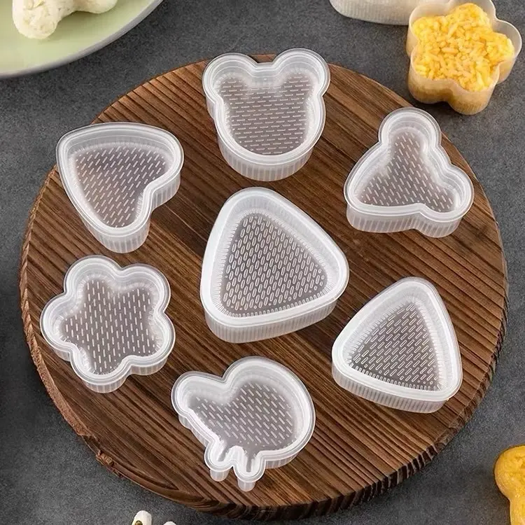 ￼Khuôn Cơm Dễ Thương Hình Hoạt Hình 7 Chiếc Hộp Cơm Trưa Trẻ Em Khuôn Bento 4