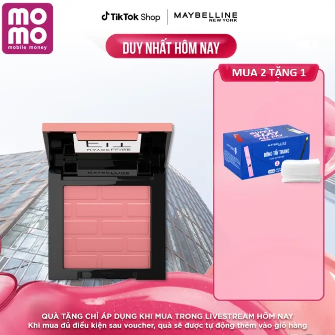 Phấn Má Hồng Mịn Nhẹ Tự Nhiên Giữ Màu Chuẩn Fit Me Blush Maybelline