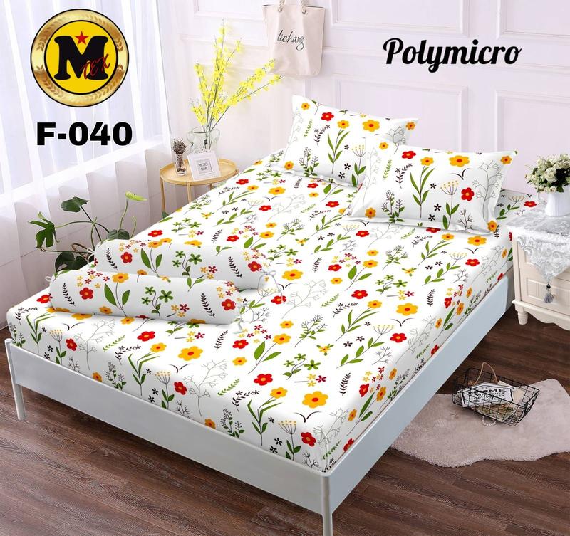 SPREI BUNGA MOTIF CLAUDIYA UKURAN NO.1 180X200 NO.2 160X200 NO.3 120X200 FREE 2 SARBAN & 1 SARGUL/ SPRAI BAHAN KATUN PREMIUM HALUS TIDAK LUNTUR 8