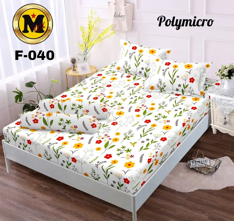 SPREI BUNGA MOTIF CLAUDIYA UKURAN NO.1 180X200 NO.2 160X200 NO.3 120X200 FREE 2 SARBAN & 1 SARGUL/ SPRAI BAHAN KATUN PREMIUM HALUS TIDAK LUNTUR 8