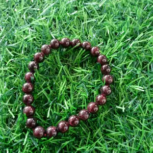 gelang batu garnet 8mili Braceletss
