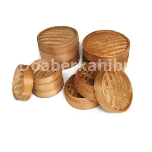 Kalakat Dimsum Bambu 2 wadah 1 tutup / Kukusan Dimsum Bambu