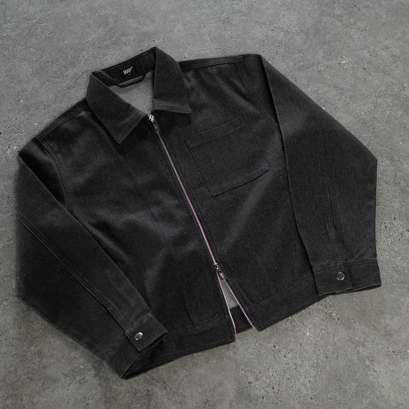Áo khoác Denim Zip Jacket IMP - 006 phong cách trẻ trung thanh lịch chất liệu 13oz cotton Rayon polyester form boxy đã xử lý co rút