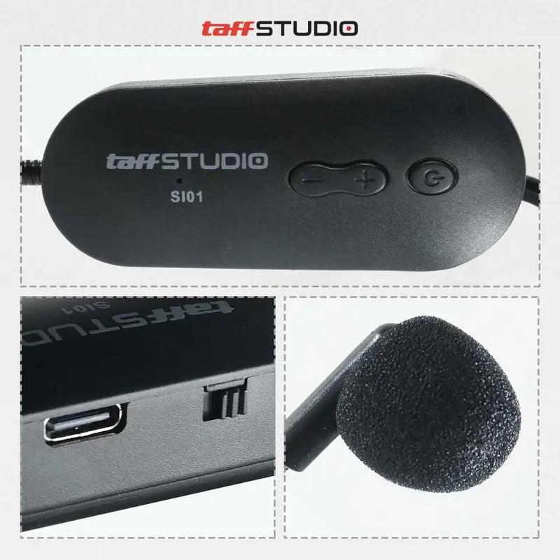 TaffSTUDIO Mik Microphone Wireless Terbaik Mic Imam Sholat 2.4G Headset 2 PCS with Receiver - SI02 4