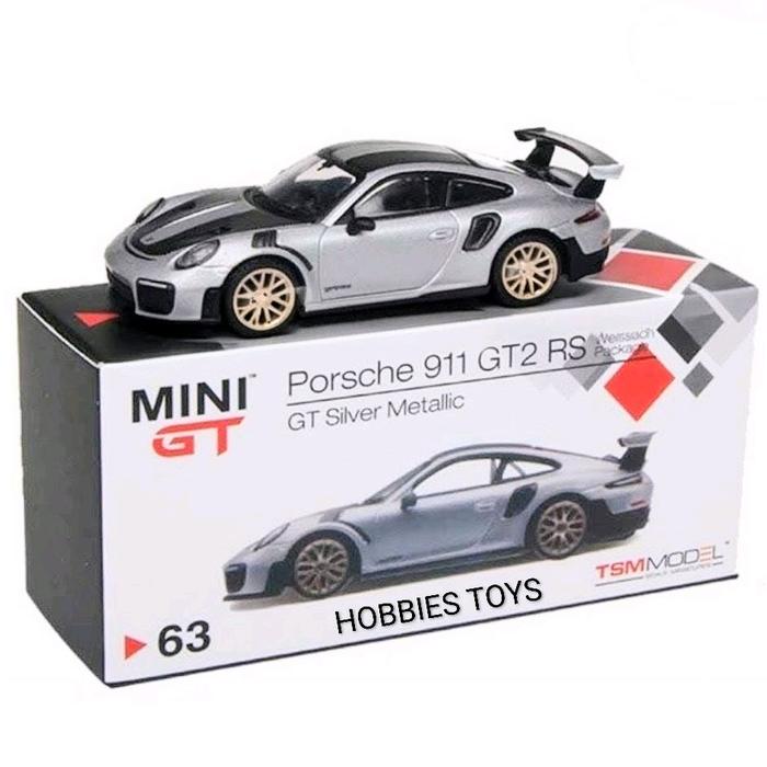 Jual Mini GT 63 Porsche 911 GT2 RS Weissach Package GT Silver
